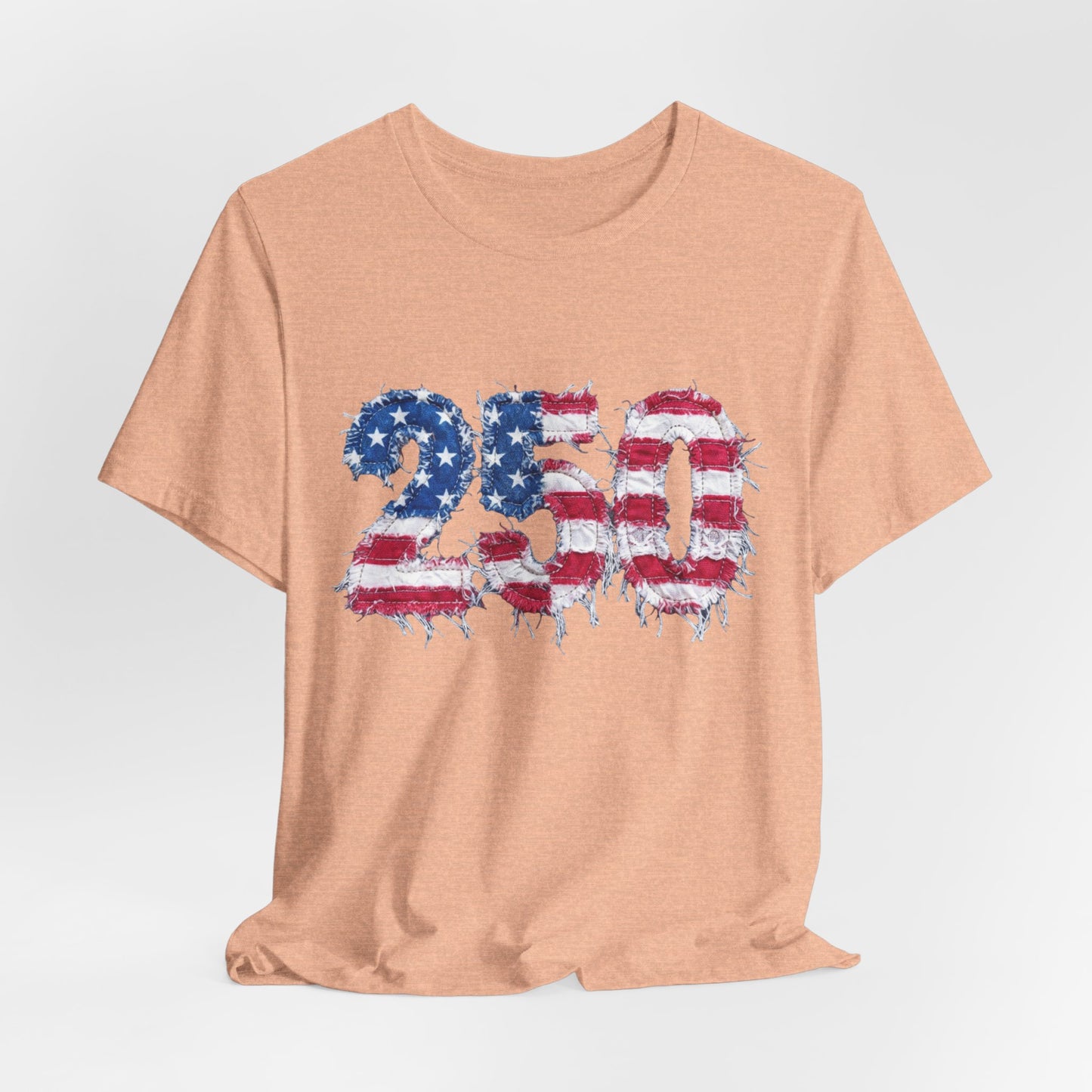 4th of July Frayed Patch Graphic Tee — Patriotic Independence Day T-Shirt