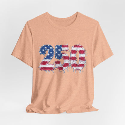 4th of July Frayed Patch Graphic Tee — Patriotic Independence Day T-Shirt