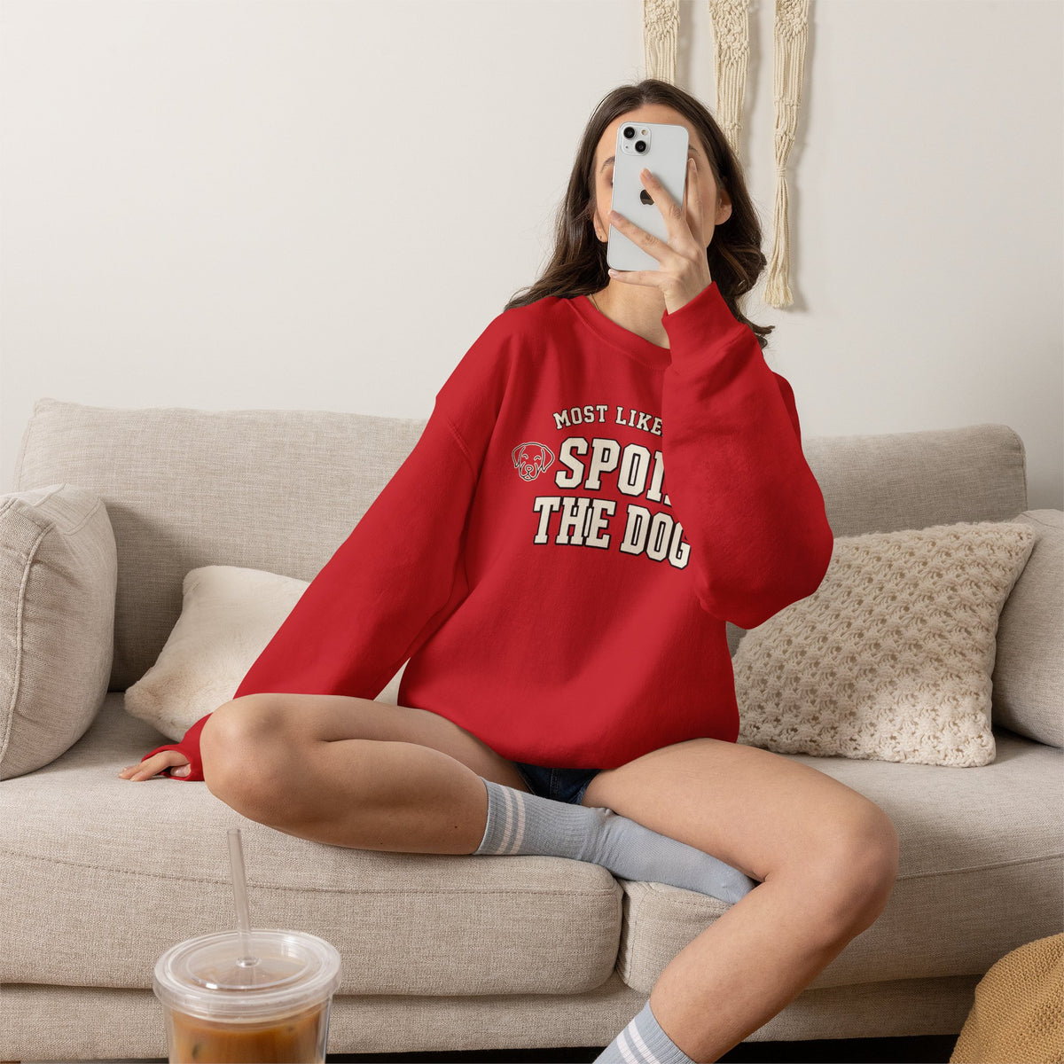 Most Likely To Spoil The Dog Sweatshirt - Funny Dog Mom Crewneck