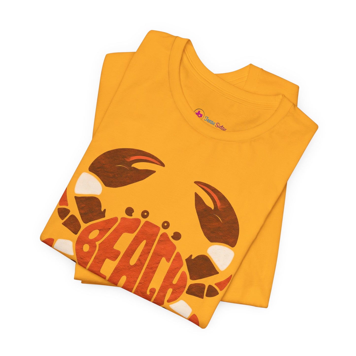 Beach Crab Graphic Tee — Retro Coastal Summer T-Shirt