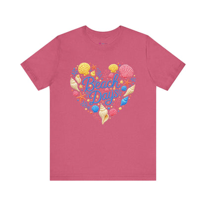 Beach Days heart seashells T-Shirt
