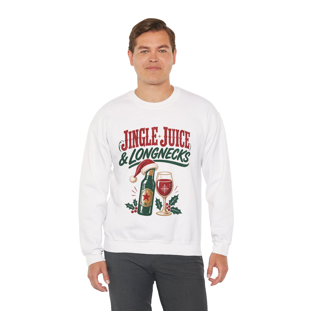 Jingle Juice & Longnecks Christmas Sweatshirt