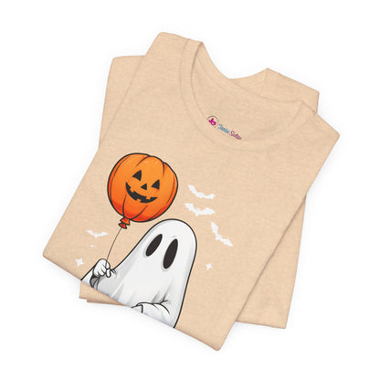 Ghost Tee with Orange Hightops and Pumpkin Balloon