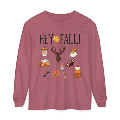 HEY Fall Themed Long Sleeve T-Shirt