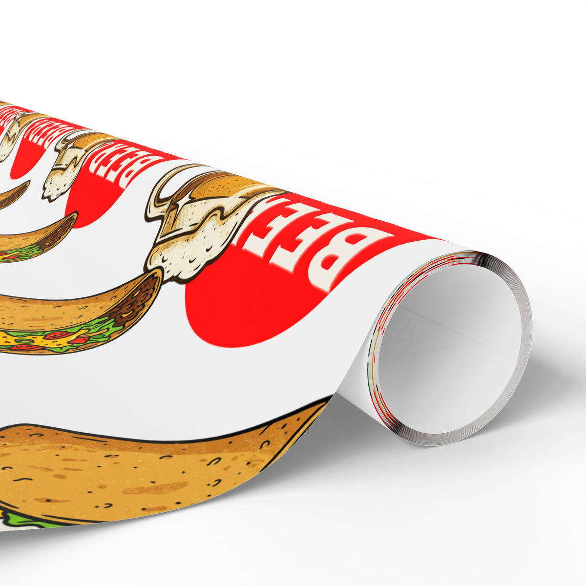 Beer & Tacos Wrapping Paper — Festive Christmas Holiday Gift Wrap