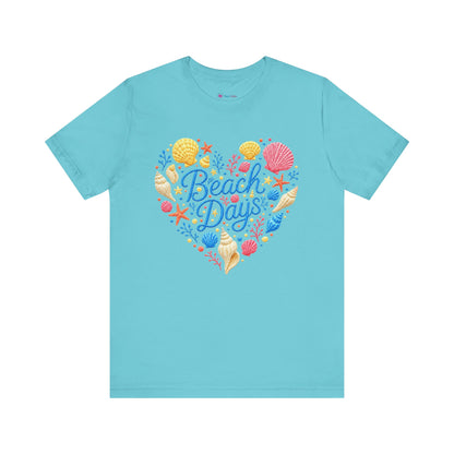 Beach Days heart seashells T-Shirt