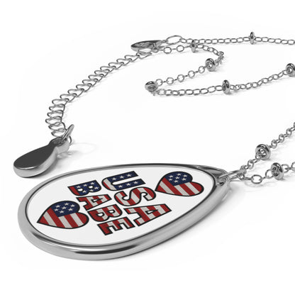 USA BABE Oval Necklace - Adventure Inspired Jewelry
