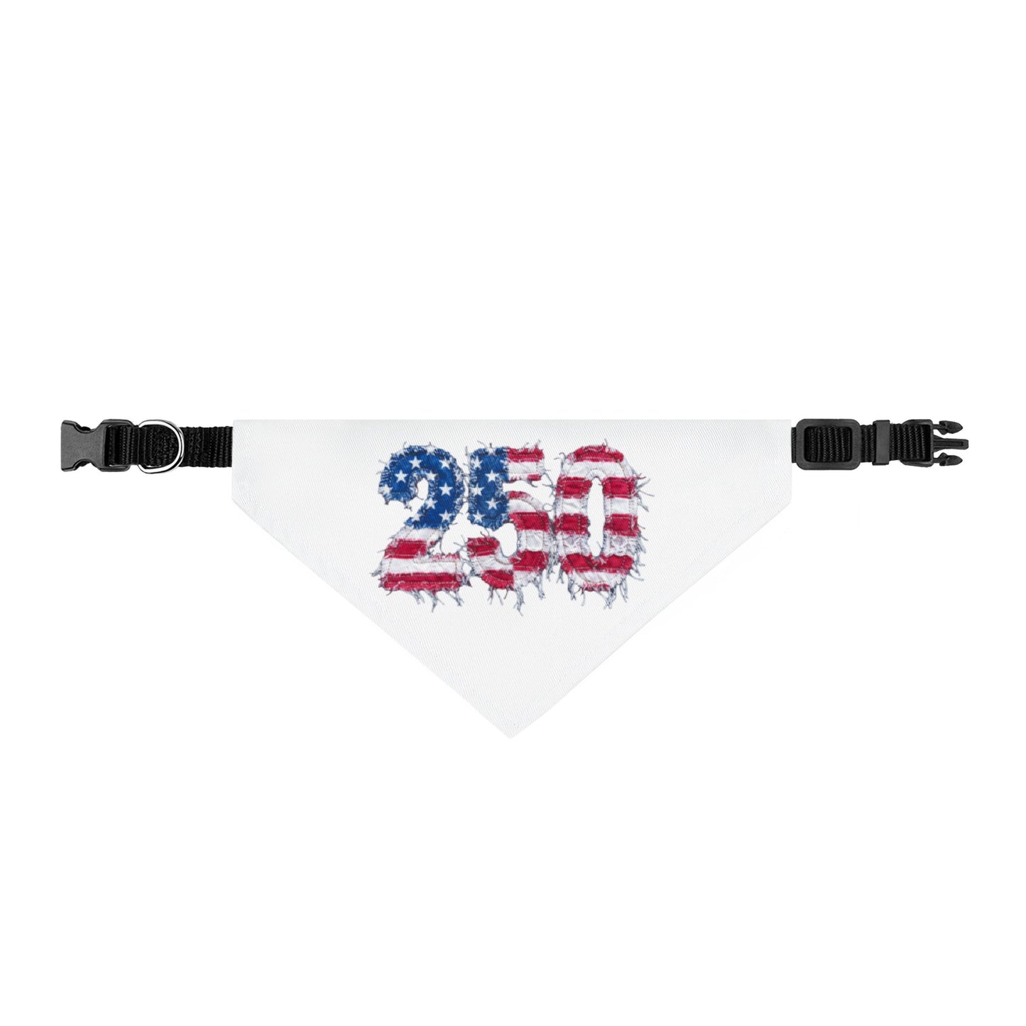 Clip on Pet Bandana — 250th 4th of July Patriotic Dog Bandana
