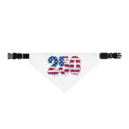 Clip on Pet Bandana — 250th 4th of July Patriotic Dog Bandana