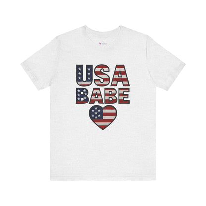 USA BABE HEART T-SHIRT