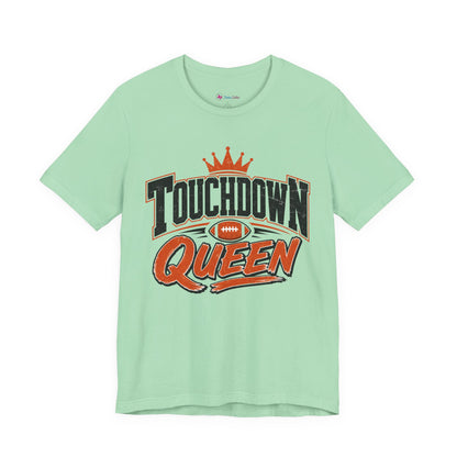 Touchdown Queen T-SHIRT Football Season Tailgate Time