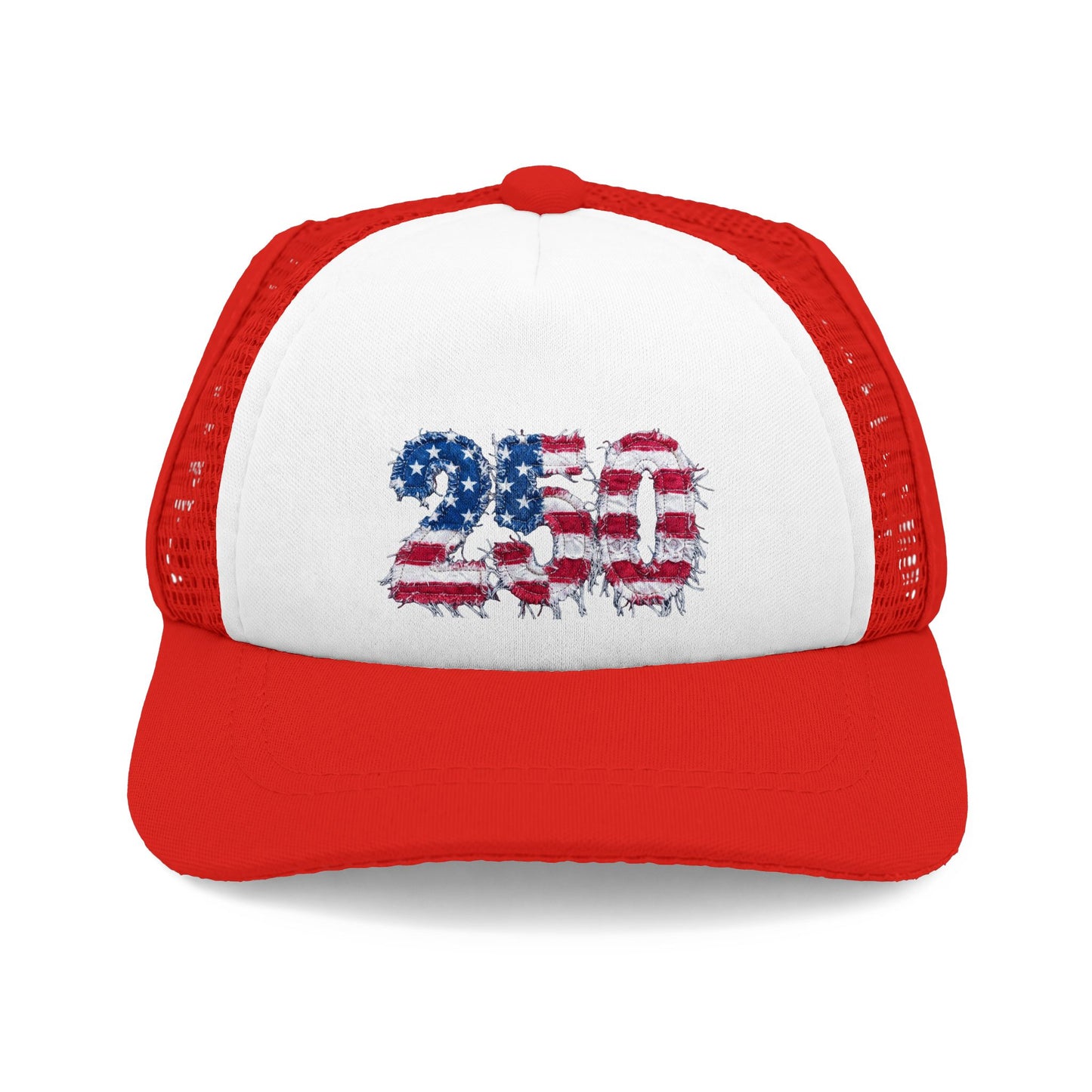American Flag 250th 4th of July Dog Trucker Hat
