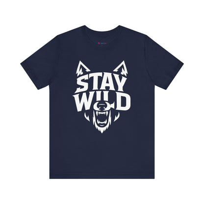 Wolf Face Unisex Tee - STAY WILD T-Shirt
