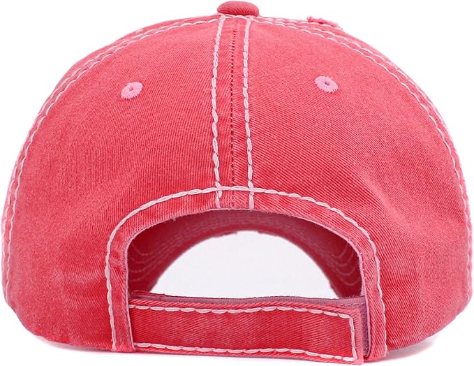 God Bless America Patch Hat - RED