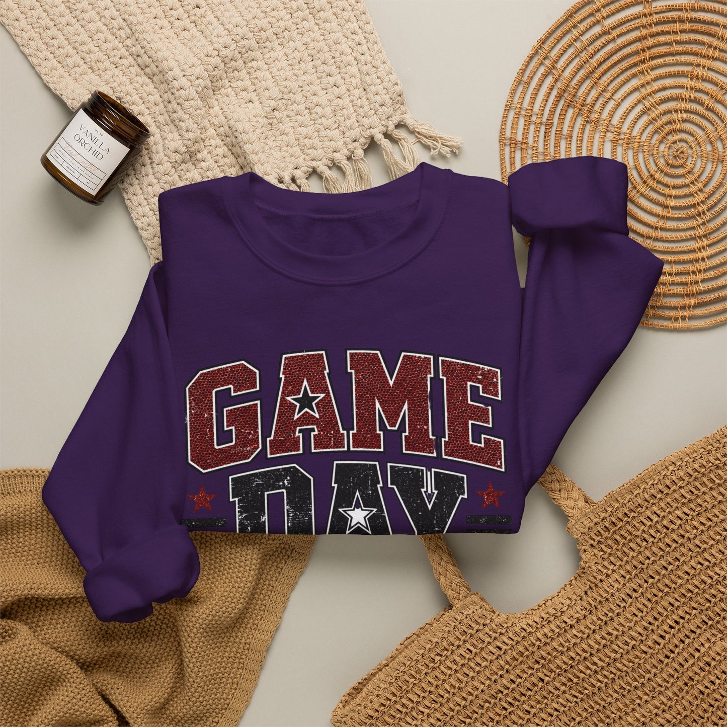 Game Day Mode Sweatshirt — Football Fan Crewneck