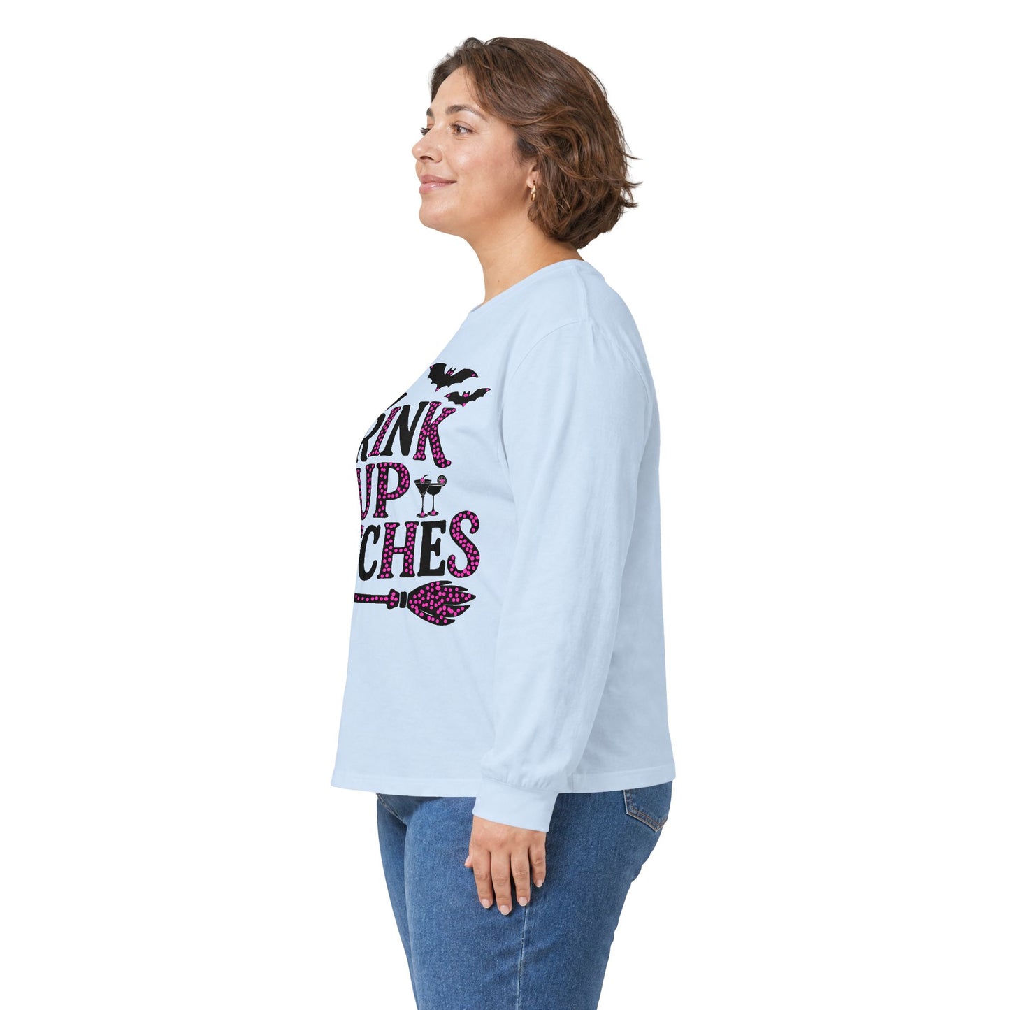 Drink Up Witches Long Sleeve T-Shirt Halloween Fun Tee