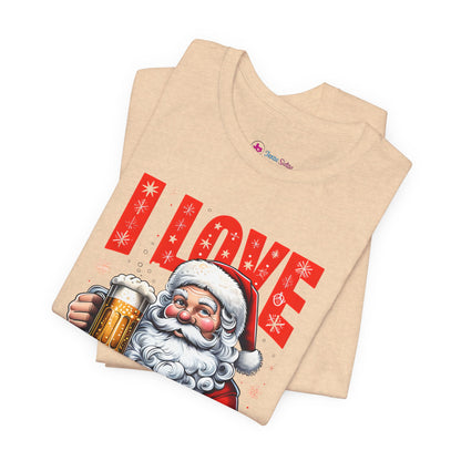 Funny Santa I LOVE DECEM-BEER T-Shirt