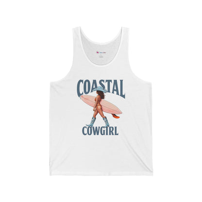 Coastal Cowgirl Surf Tank Top – Beachy Western Surfing Graphic Tank