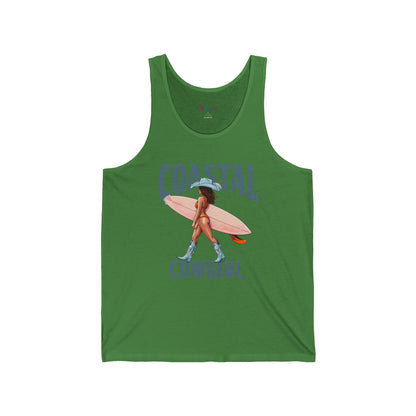 Coastal Cowgirl Surf Tank Top – Beachy Western Surfing Graphic Tank