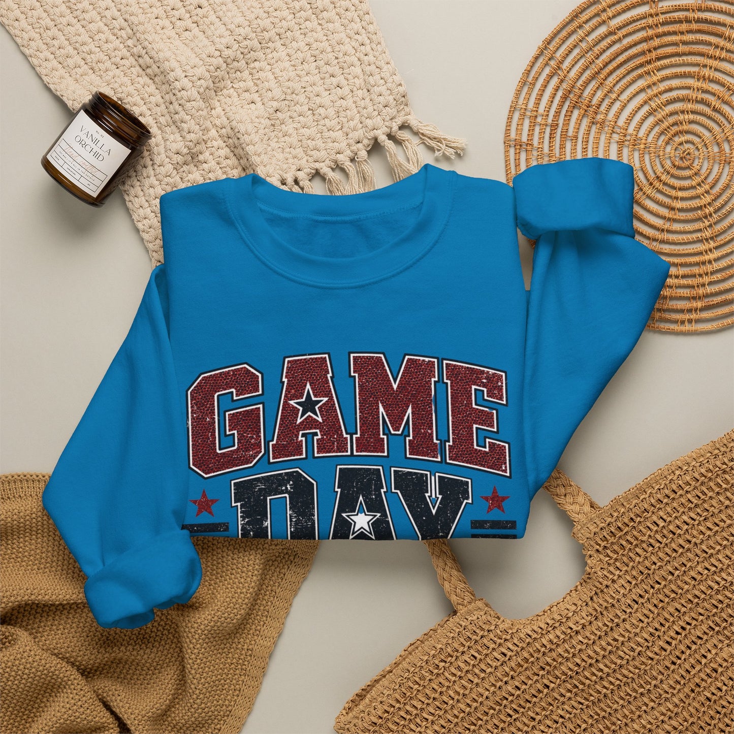 Game Day Mode Sweatshirt — Football Fan Crewneck