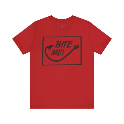 Fishing Hook Unisex Tee - 'BITE ME' Design