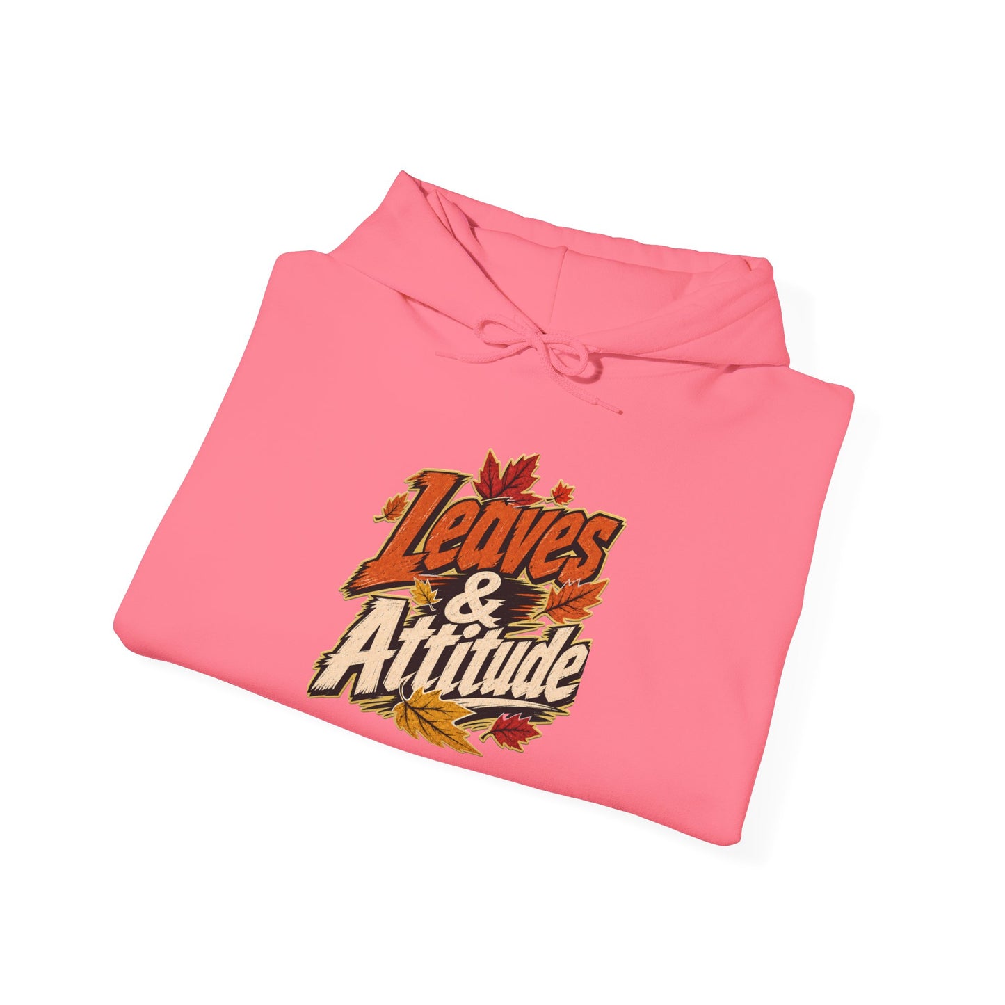 Leaves & Attitude Hoodie — Fall Graphic Pullover
