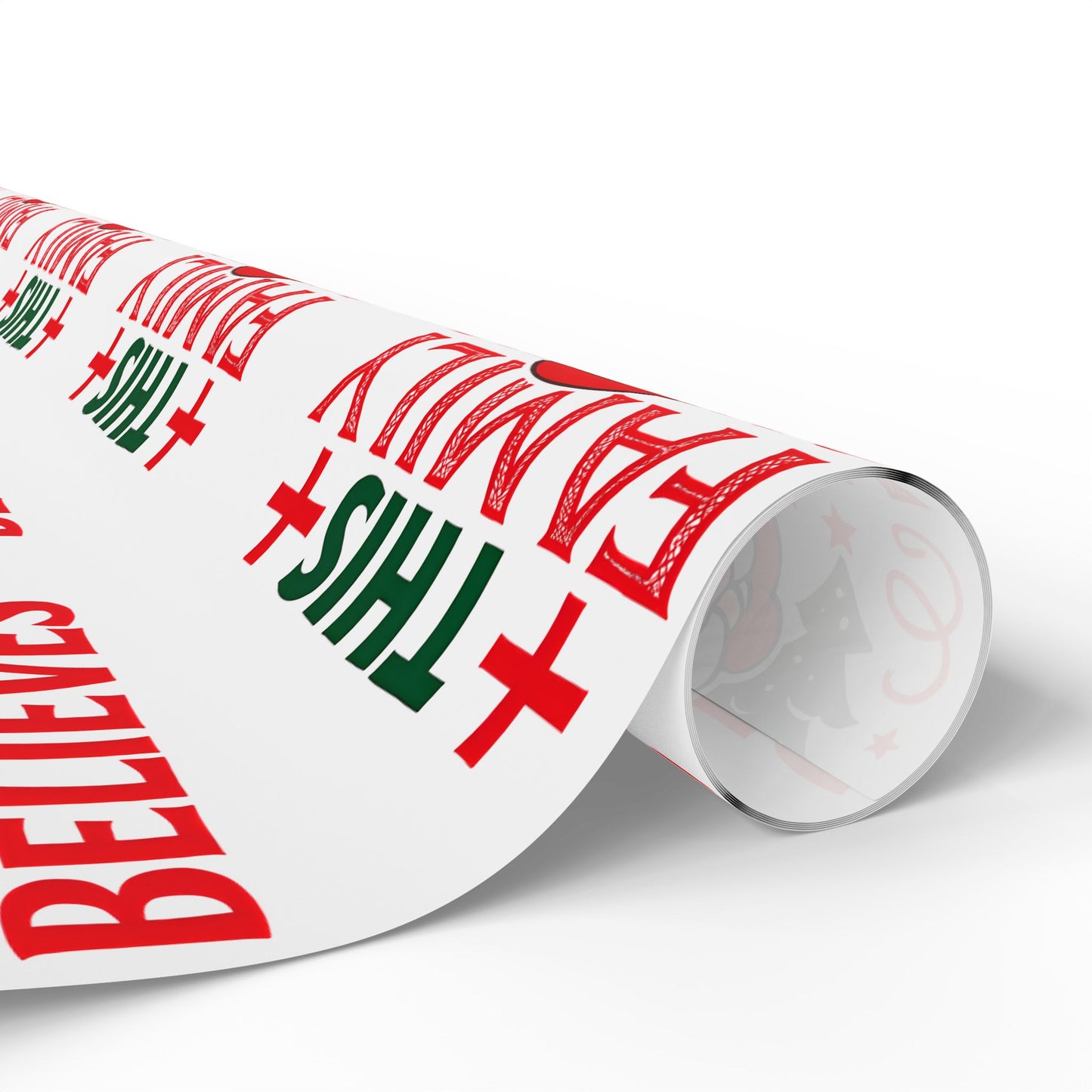 Christmas Wrapping Paper Roll This Family Believes Santa Claus Holiday Gift Wrap