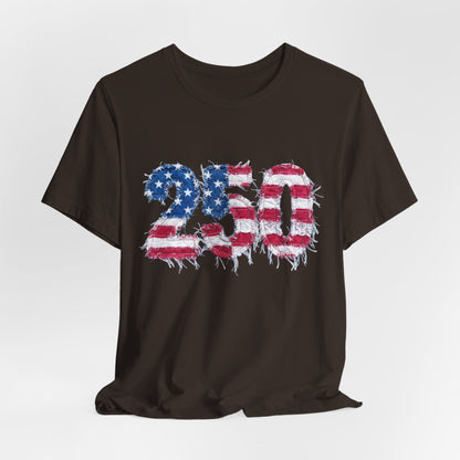 4th of July Frayed Patch Graphic Tee — Patriotic Independence Day T-Shirt