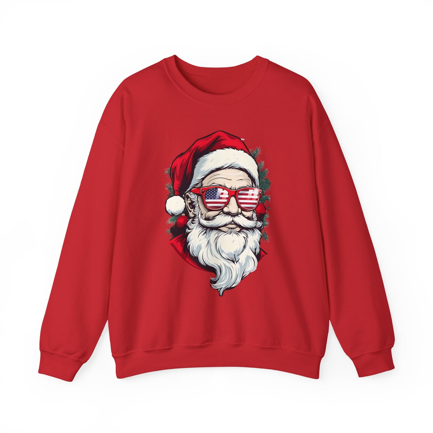 Christmas Santa Sweatshirt with USA Shades