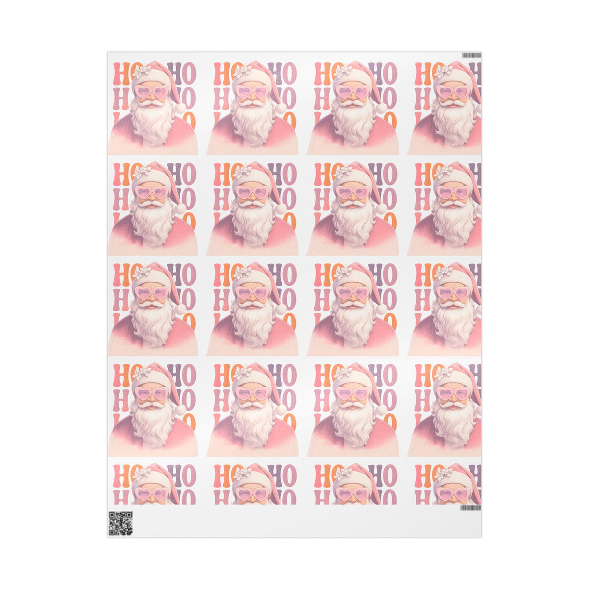 Vintage Santa 'Ho Ho Ho' Christmas Wrapping Paper