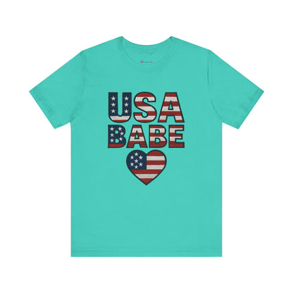 USA BABE HEART T-SHIRT