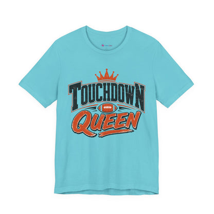 Touchdown Queen T-SHIRT Football Season Tailgate Time