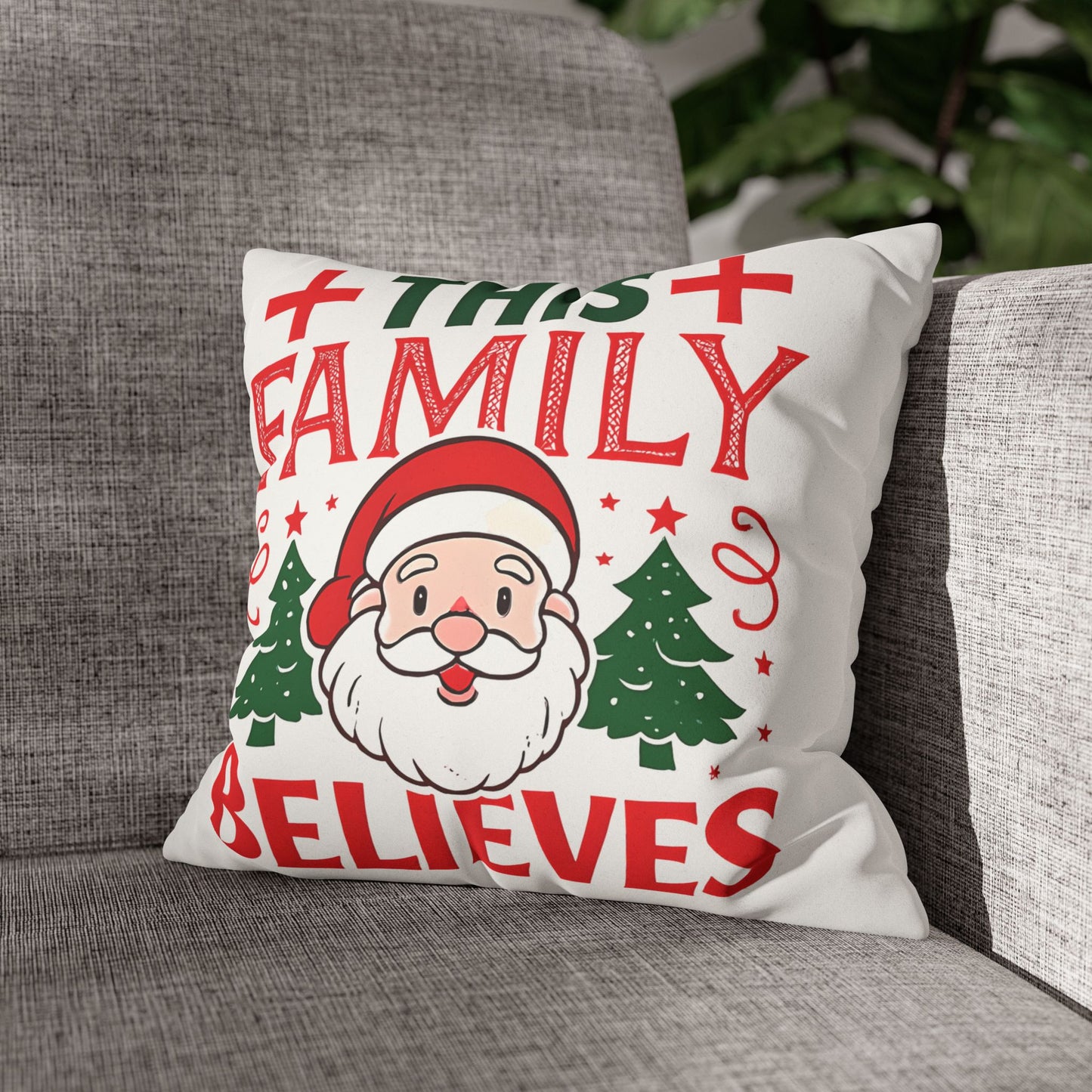 Christmas Family Pillowcase This Family Believes Santa