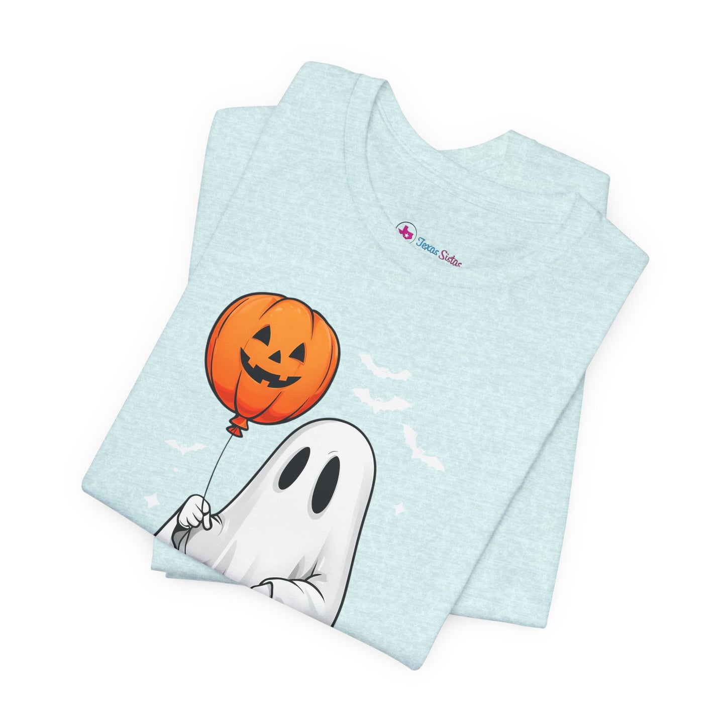 Ghost Tee with Orange Hightops and Pumpkin Balloon
