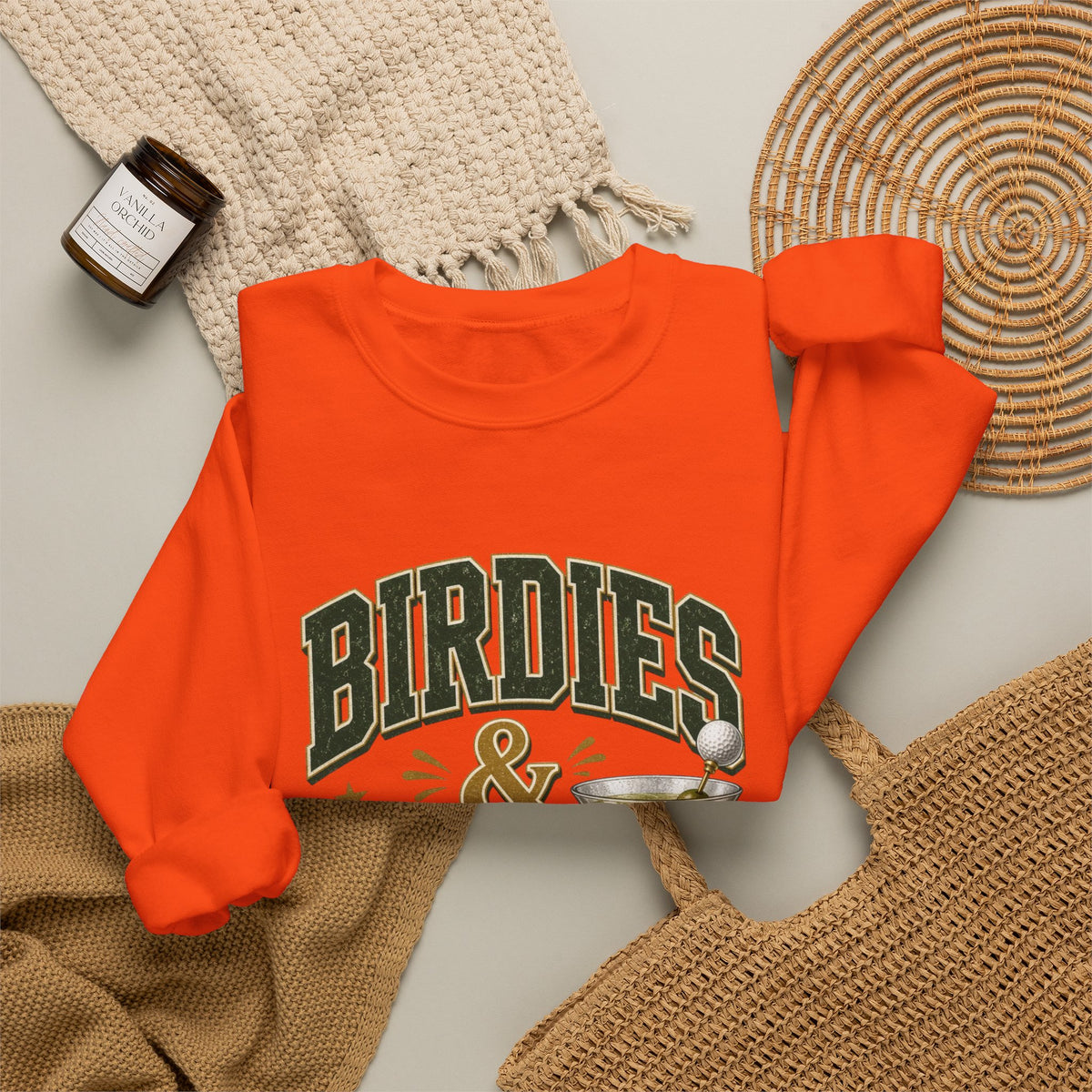 Golf Birdies & Dirties Crewneck Sweatshirt Golfing & Martini's