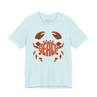Beach Crab Graphic Tee — Retro Coastal Summer T-Shirt