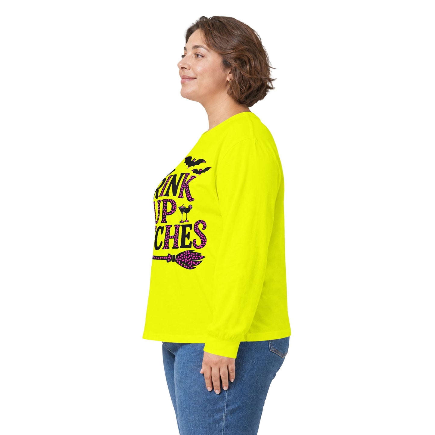 Drink Up Witches Long Sleeve T-Shirt Halloween Fun Tee