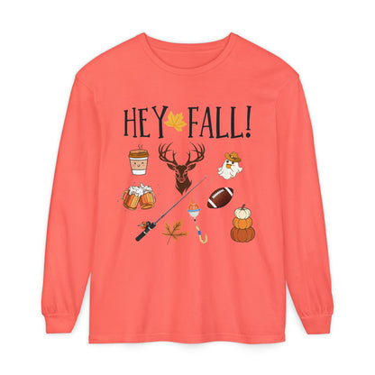 HEY Fall Themed Long Sleeve T-Shirt