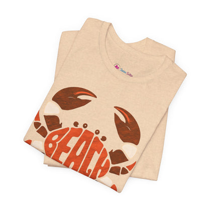 Beach Crab Graphic Tee — Retro Coastal Summer T-Shirt