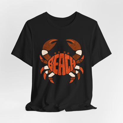 Beach Crab Graphic Tee — Retro Coastal Summer T-Shirt