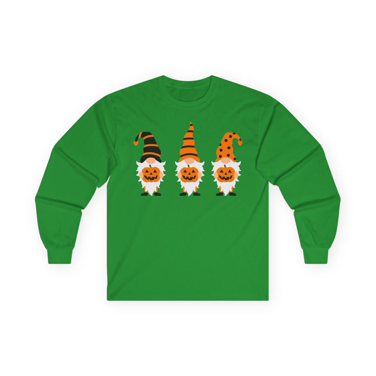 Halloween Pumpkin Gnomes Long Sleeve T-Shirts