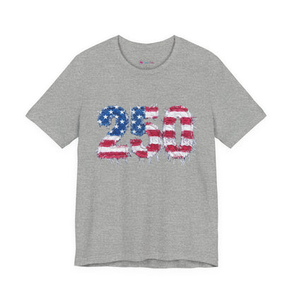 4th of July Frayed Patch Graphic Tee — Patriotic Independence Day T-Shirt