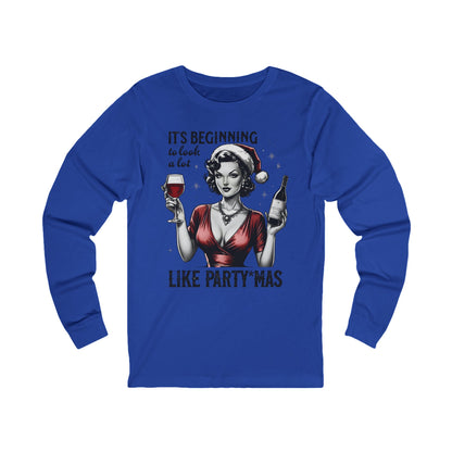 It's Beginning to Look a lot like PARTY*MAS Long Sleeve Christmas T-SHIRT