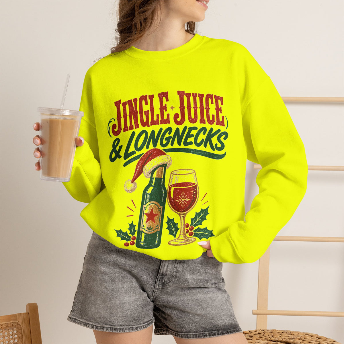 Jingle Juice & Longnecks Christmas Sweatshirt