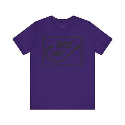Fishing Hook Unisex Tee - 'BITE ME' Design