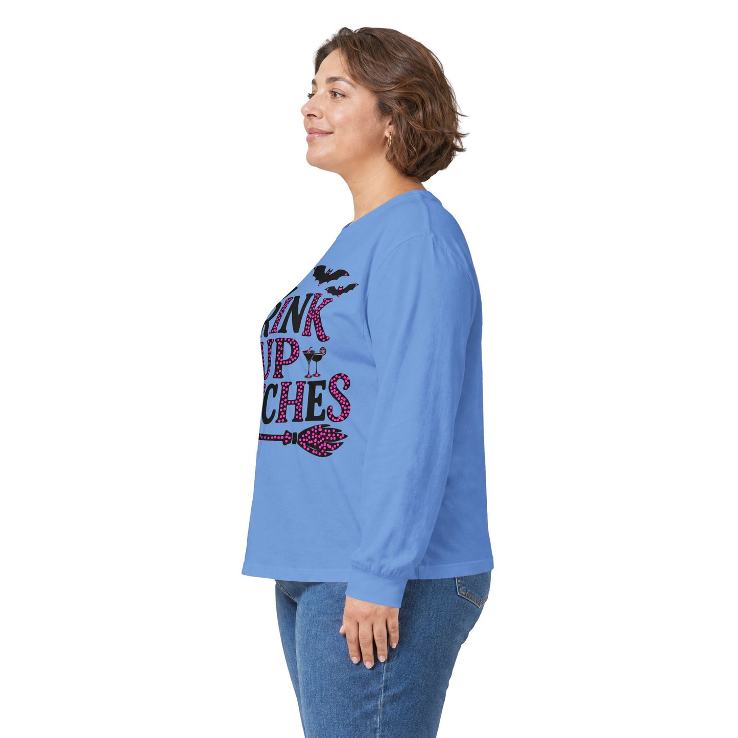 Drink Up Witches Long Sleeve T-Shirt Halloween Fun Tee