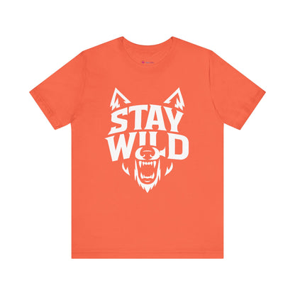 Wolf Face Unisex Tee - STAY WILD T-Shirt