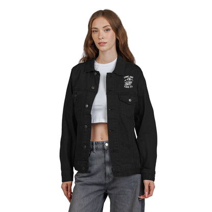 COME and Take IT Denim Jacket - Black or Denim