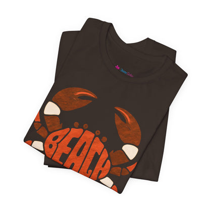 Beach Crab Graphic Tee — Retro Coastal Summer T-Shirt
