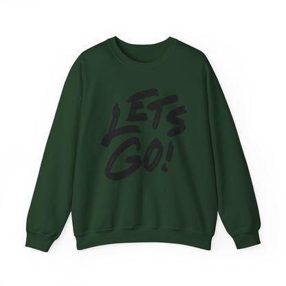 Crewneck Sweatshirt LET'S GO Sports Tailgate Fun Events